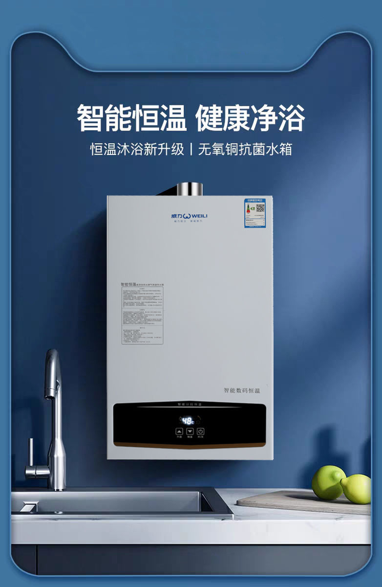 威力燃气热水器家用洗澡平衡式变频恒温天然气液化气煤气强排即热