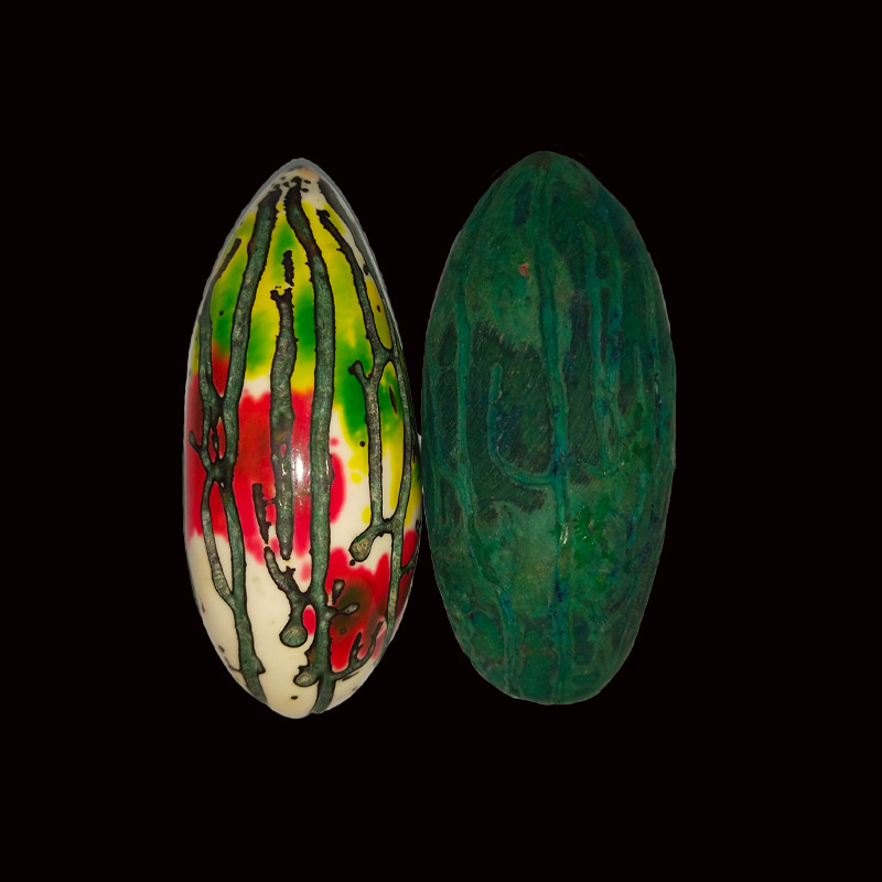 彩色千眼菩提 菩提子原籽彩果大果手把件吊坠 红果绿果原果文玩件