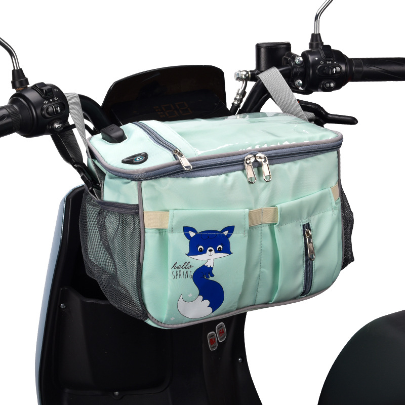 电动车放置神器电车挂物包收纳挂袋储物兜电瓶车加装储物盒防雨