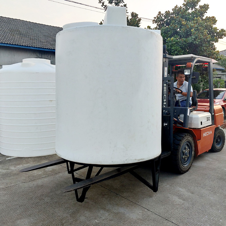 1000l锥底加药箱大容量食品级玻璃水搅拌桶1吨圆形加药桶配搅拌机