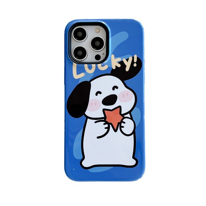 Suitable for Iphone15pro Feilin 2-in-1 Cute Bear Phone Case Apple 13/14 Color Matching Hard Protective Case