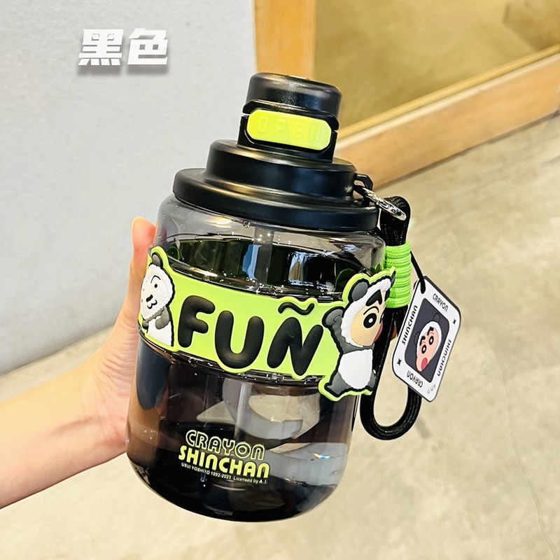 Crayon Small New Tritan High Temperature Resistant Big Belly Cup Good-looking Large Capacity Ton Cup Water Cup Student Portable Cup