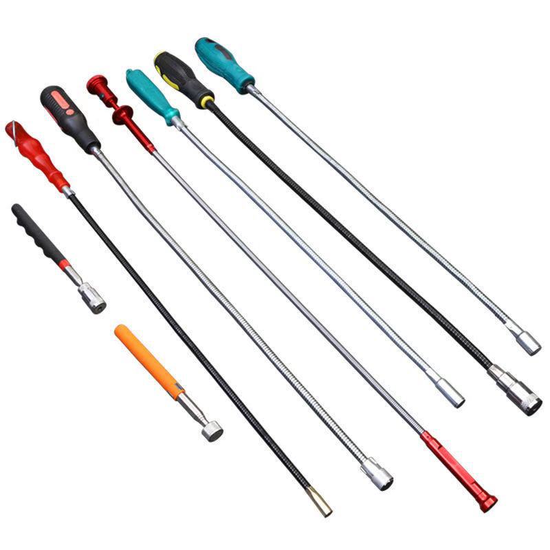 强力磁铁吸棒磁力棒带灯吸铁磁棒汽修工具拾捡器螺丝吸杆吸力吸铁