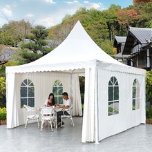 户外白色欧式尖顶帐篷展会展销车展活动帐篷 大型婚礼婚庆篷房5米