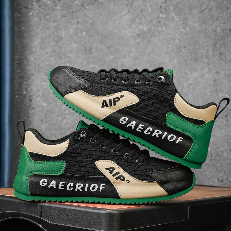 男鞋秋季运动时尚休闲网红爆款阿甘板鞋男士一脚蹬小白潮鞋-阿里巴巴