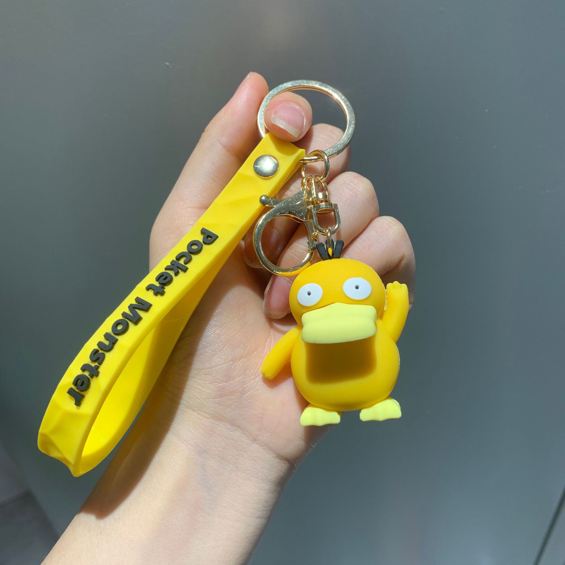 Cute Pikachu Doll Key Pendants Cartoon Doll Backpack Ornaments Magic Baby Creative Key Chain