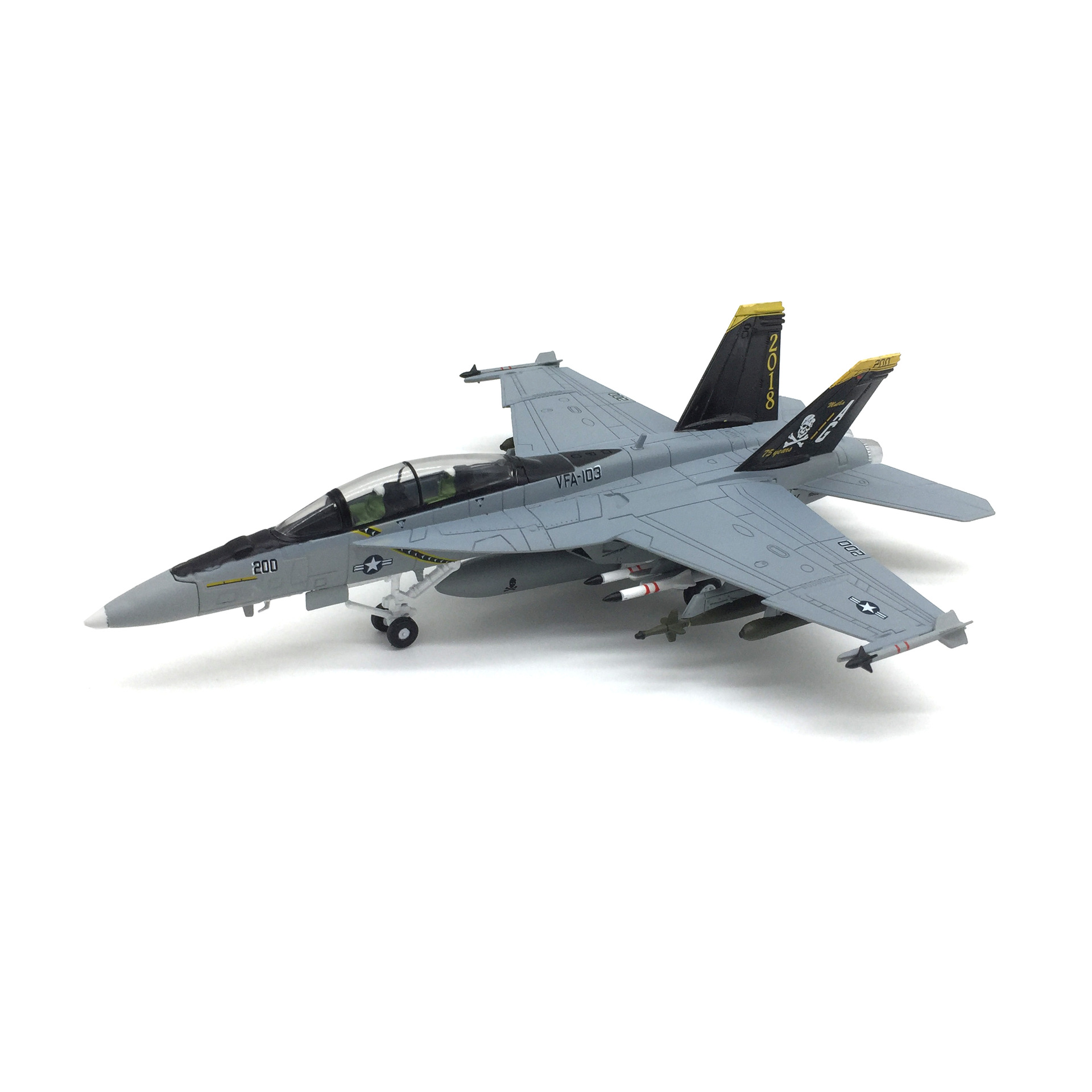 1:100美国f-18b strike fighter战斗攻击机仿真合金飞机模型