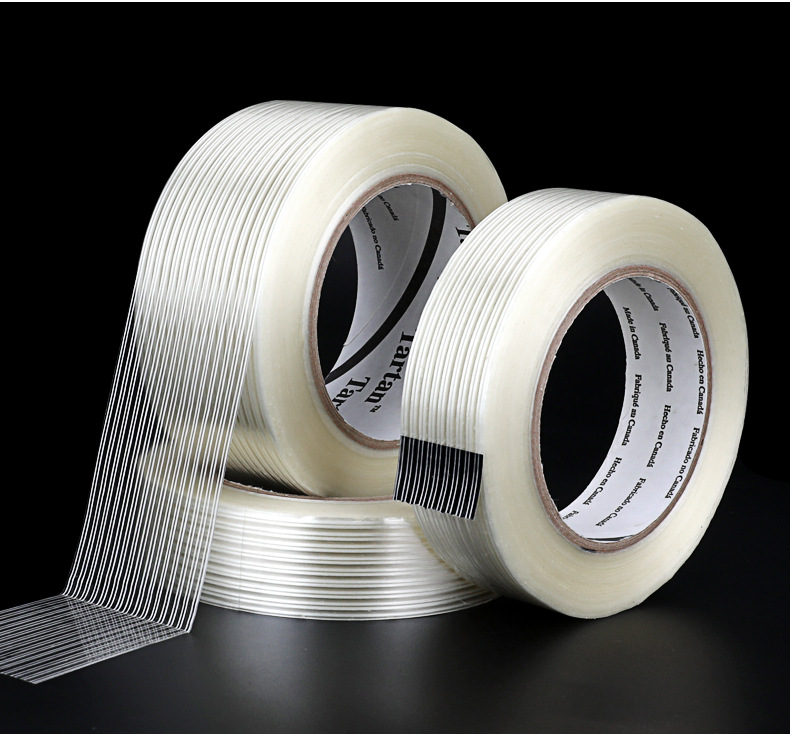 3m8934纤维胶带 无残胶单面条纹玻璃纤维胶带固定困扎打包纤维胶