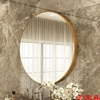 aluminium alloy Bathroom Mirror TOILET Wall hanging Cosmetic mirror toilet Restroom Bathroom Mirror Nordic Round mirror