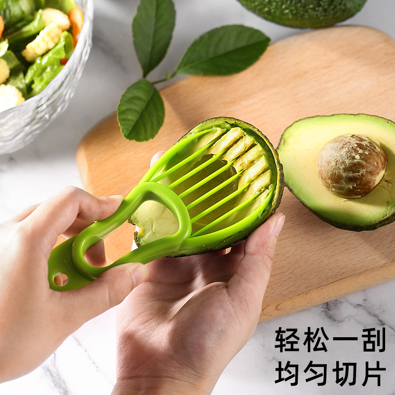 Xuan Juan Three-in-One Multifunctional Pp Avocado Peeler Pulp Separator Meat Scraper Creative Kitchen Gadget