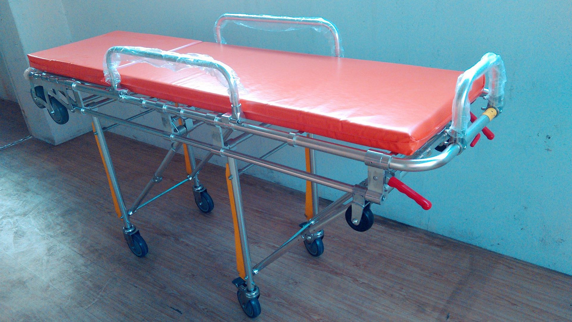 铝合金救护车担架 自动上车担架 多功能救援急救担架车抢救推车床