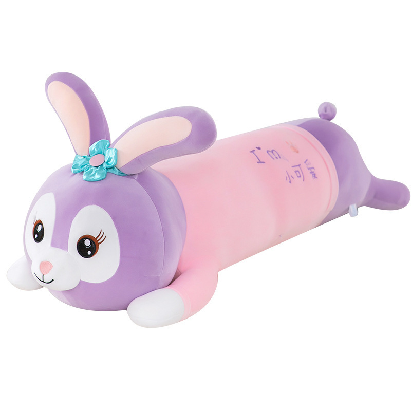 Lying Rabbit Pillow Plush Toy Large Sleeping Leg-Supporting Doll Long Rabbit Doll Qixi Gift Wholesale