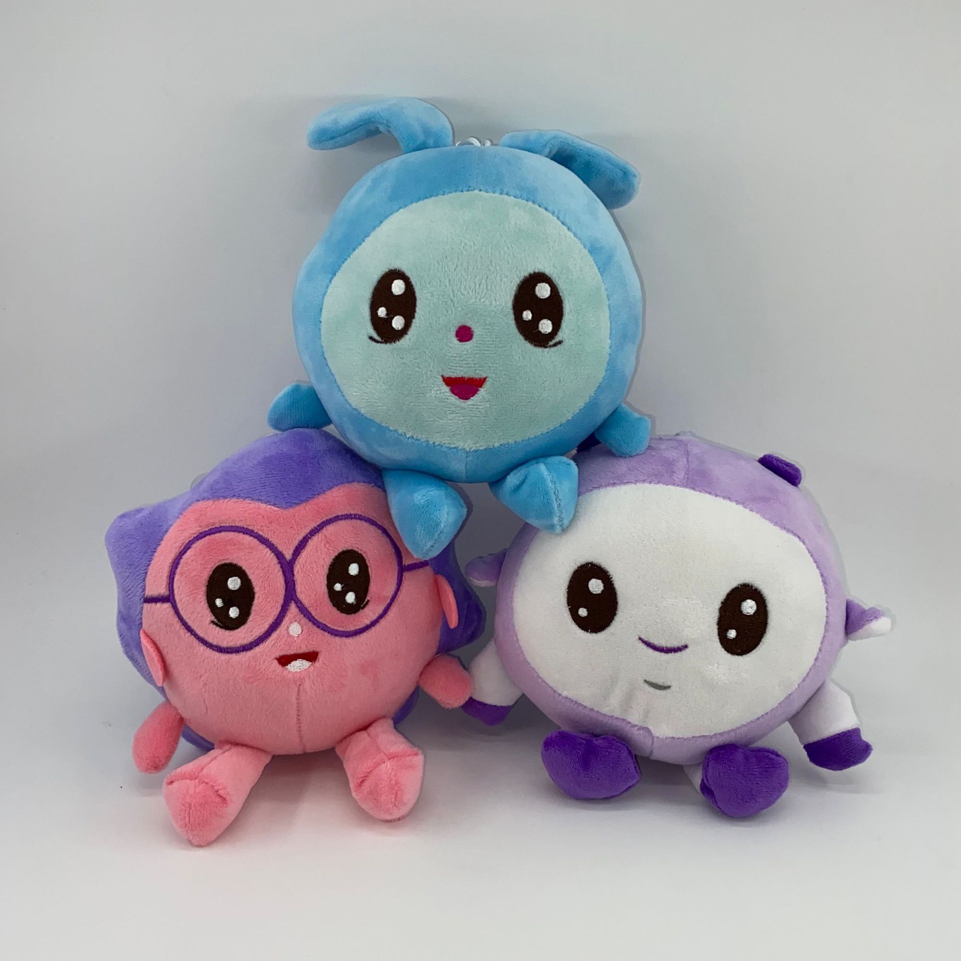 厂家直销俄罗斯开心球博士密码毛绒玩具公仔 抓机热销外贸热卖