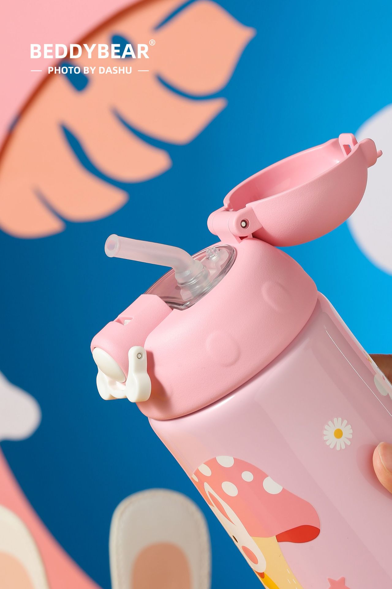 杯具熊保温儿童摇摇杯男女小学生直饮水杯随手杯防摔可爱便携水壶