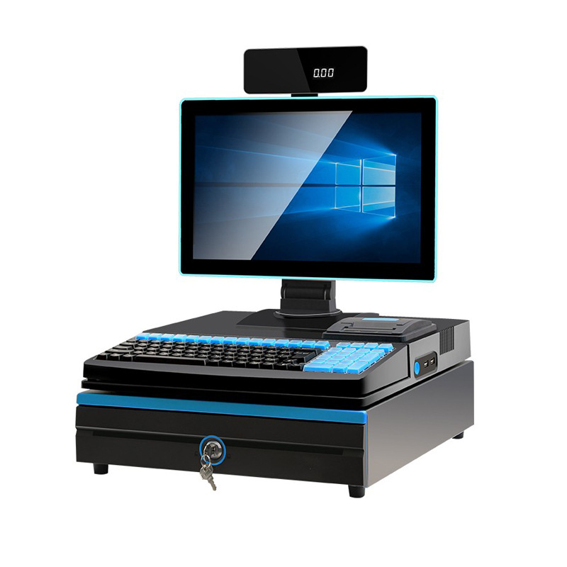 薪银超市收银机一体机扫码收款机商超便利店水果生鲜店收银机系统