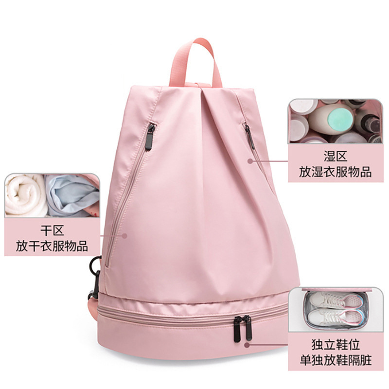 2023 New Dry Wet Separation Swim Bag Women's Waterproof Beach Bag Storage Backpack Swimming Bag Gym Bag