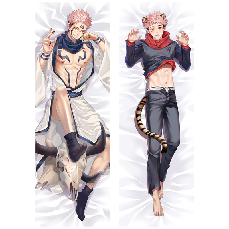 咒术回战等身抱枕五条悟动漫游戏枕套卡通长条靠枕跨境电商专供