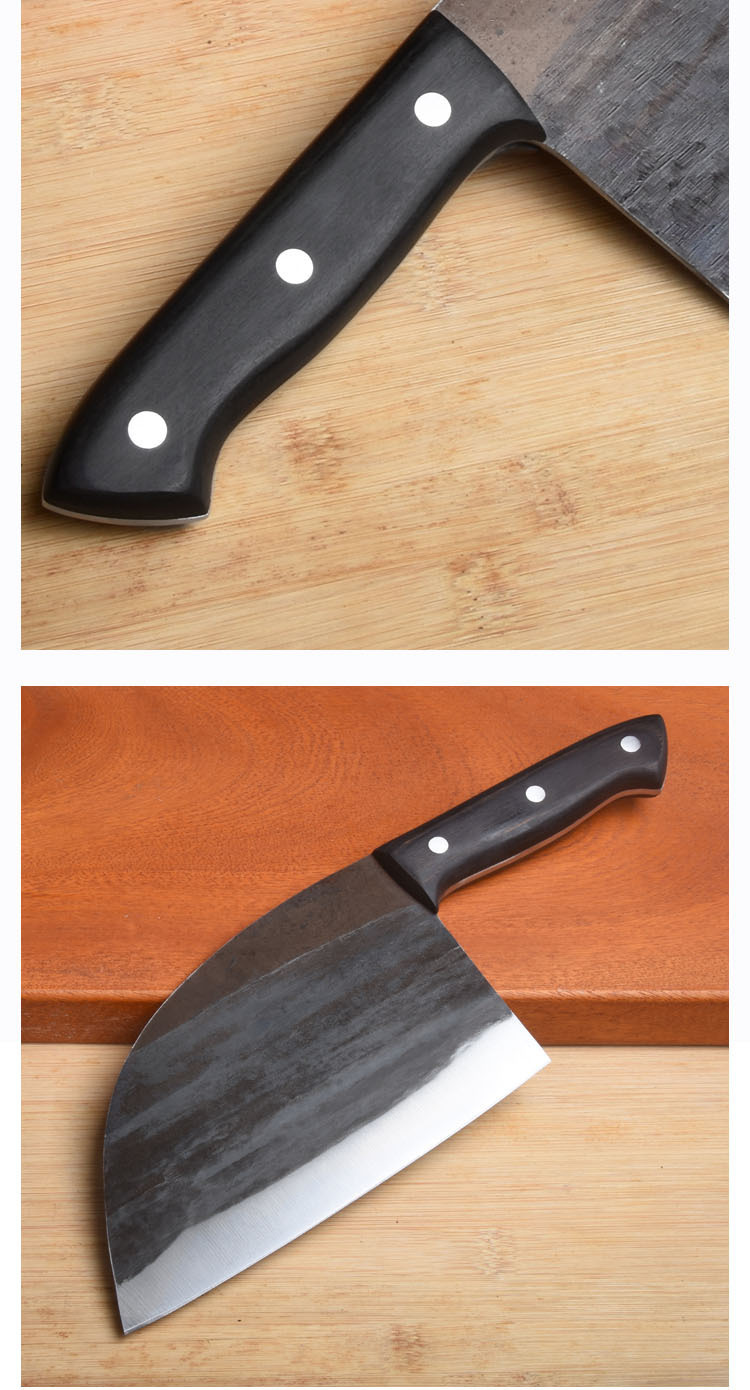 跨境厨房刀具纯手工锻打斩切刀切片刀切肉刀老式家用菜刀砍骨刀