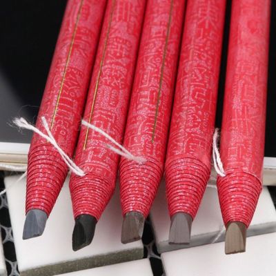 New Red Rose Drawing Eyebrow Pencil Eyeliner Tattoo Embroidery Marker Waterproof Sweat-Proof Plant Eyebrow Powder Makeup Eyebrow Pencil