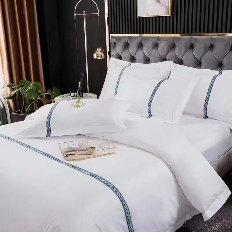 预定酒店布草床上用品多件套 毛巾浴巾干发帽四件套-阿里巴巴