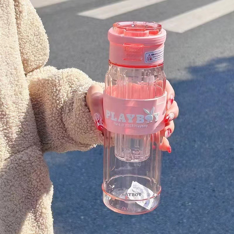 New Baroque Simple Tritan Plastic Cup Female Sports Bottle the Bottle of Jug Large Capacity Solid Color Sports Portable Cup