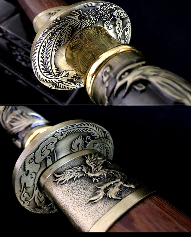 龙泉鼎臣刀剑正品锰钢宝剑一体长剑重剑硬剑冷兵器摆件批发未开刃