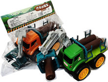 厂家批发伐木运输车718-11挖掘机工程车模型玩具车男孩礼物玩具批