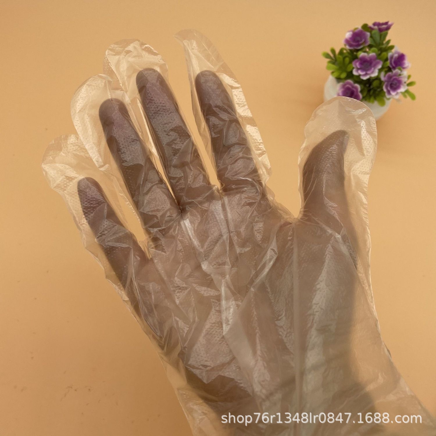 Junda Bag Special Gloves Catering Gourmet Kitchen Cleaning Restaurant Beauty and Hairdressing Disposable PE Gloves Manufacturer