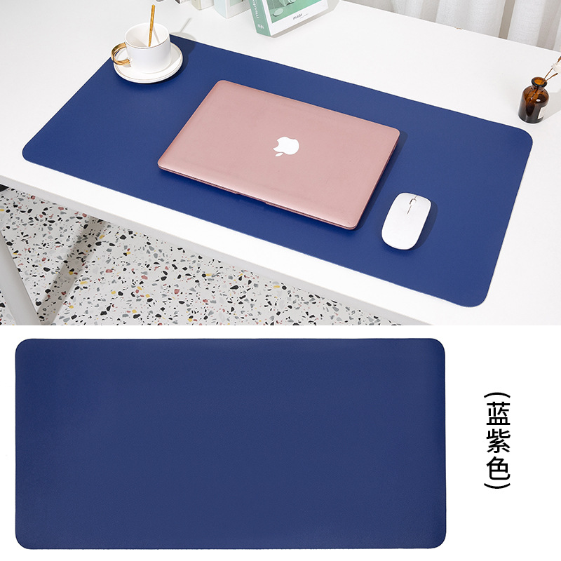 New Single-Sided Leather Table Mat Solid Color PU Leather Waterproof and Hard-Wearing Disposable Office Mat Student Desk Pad Home Dormitory