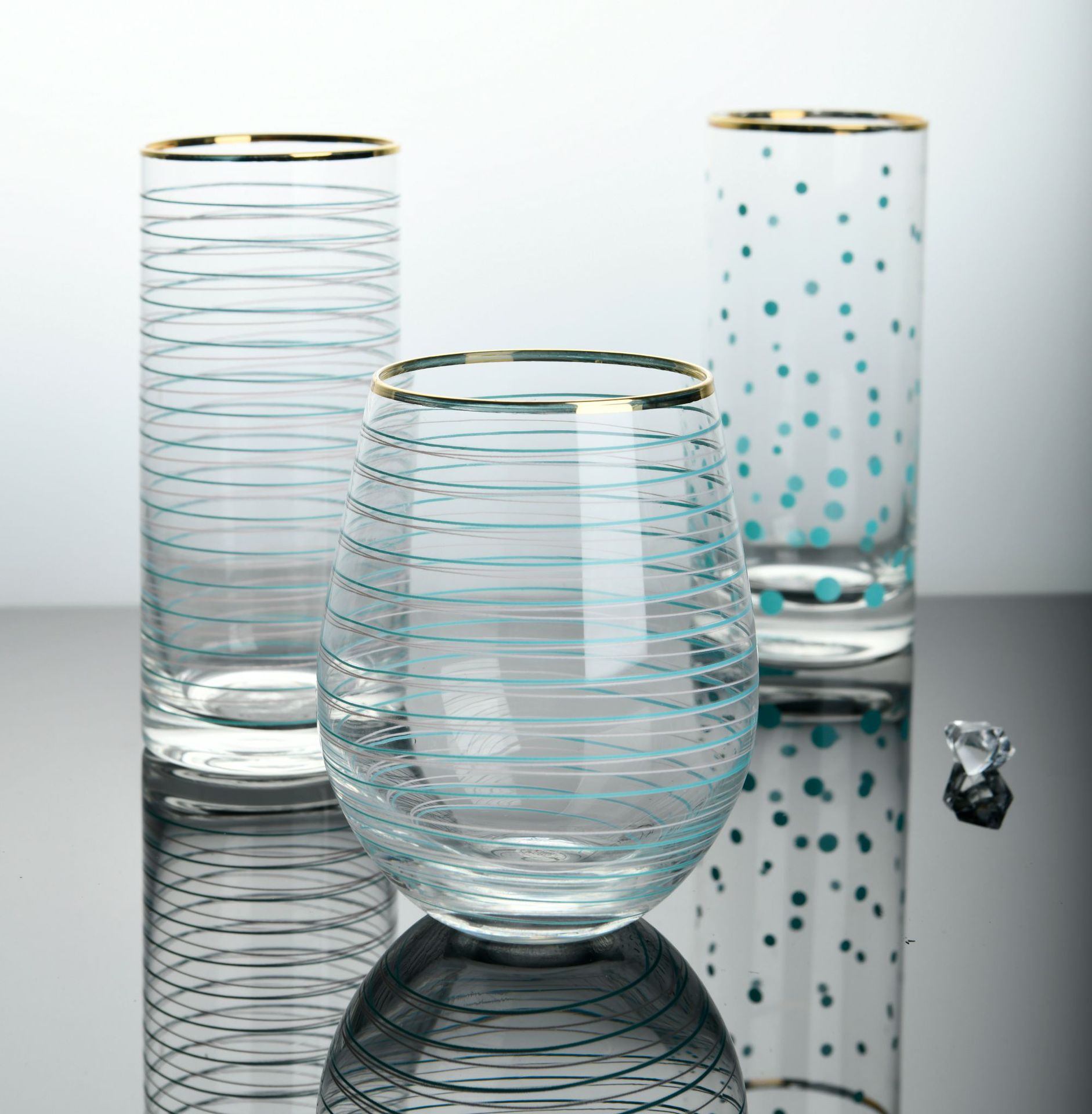 0成交202个ins网红色彩浮雕家用果汁杯酒店玻璃杯子水杯花茶杯创意