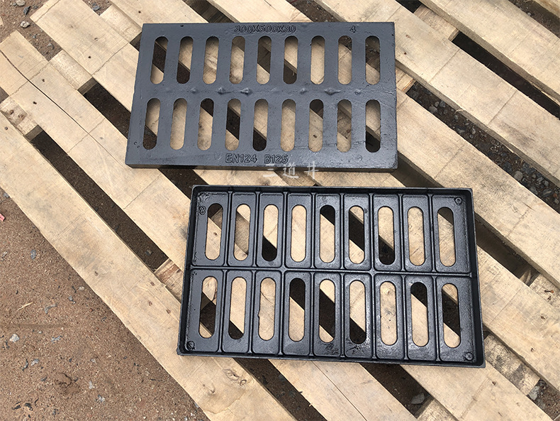 球墨铸铁排水沟盖板厨房下水道盖板雨水篦子地沟铸铁沟盖板