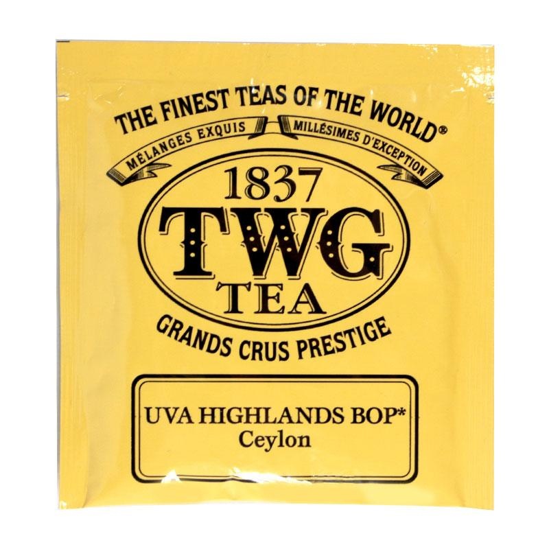 twg特威茶 袋泡茶乌瓦高地茶园之茶单片装2.5*200片整箱装 餐饮装