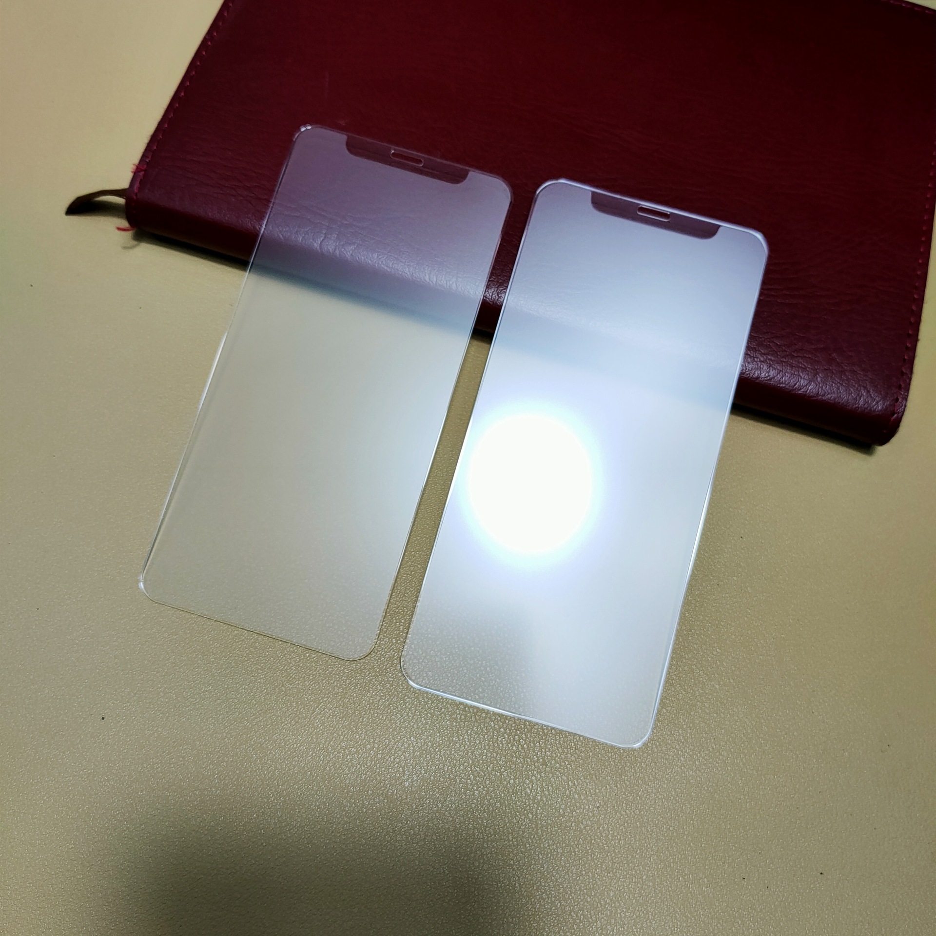 适用iphone12pro磨砂钢化膜苹果12mini非全屏蚀刻雾面玻璃保护贴