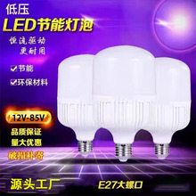 12v灯泡led低压球泡24v直流e27螺口交直流节能36伏10W20W30W40W厂