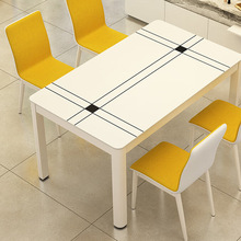 餐桌椅组合 钢化玻璃现代简约小户型4人饭桌 家用餐厅桌子批发
