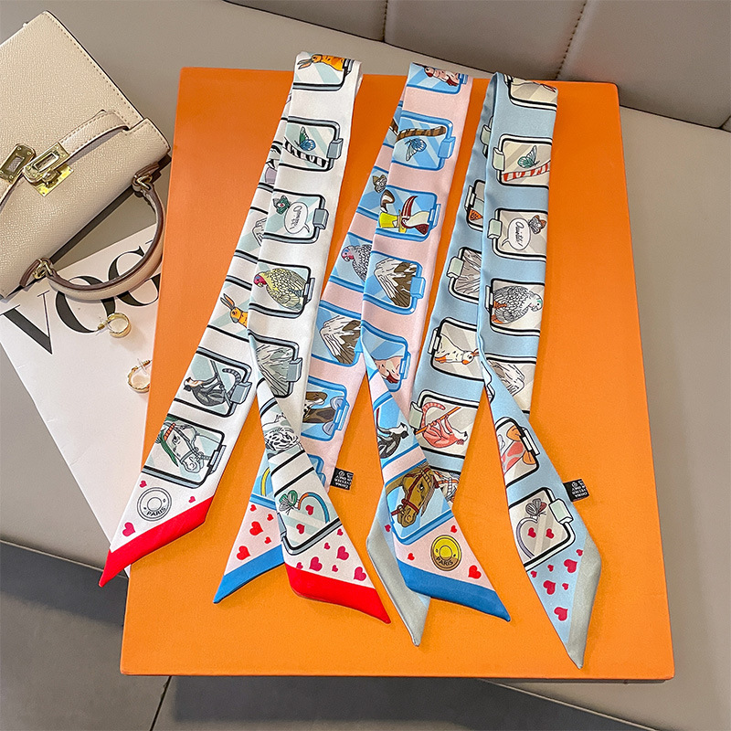 系手拎包绑包包手柄缠包丝巾包带丝带配饰细窄长条小飘带搭配包包