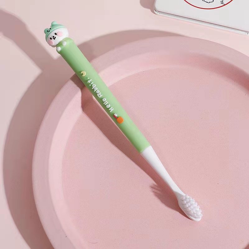 Children's Cartoon Toothbrush Children's Cleaning Toothbrush Cute Doll Soft-Bristle Toothbrush Portable Toothbrush Factory Wholesale