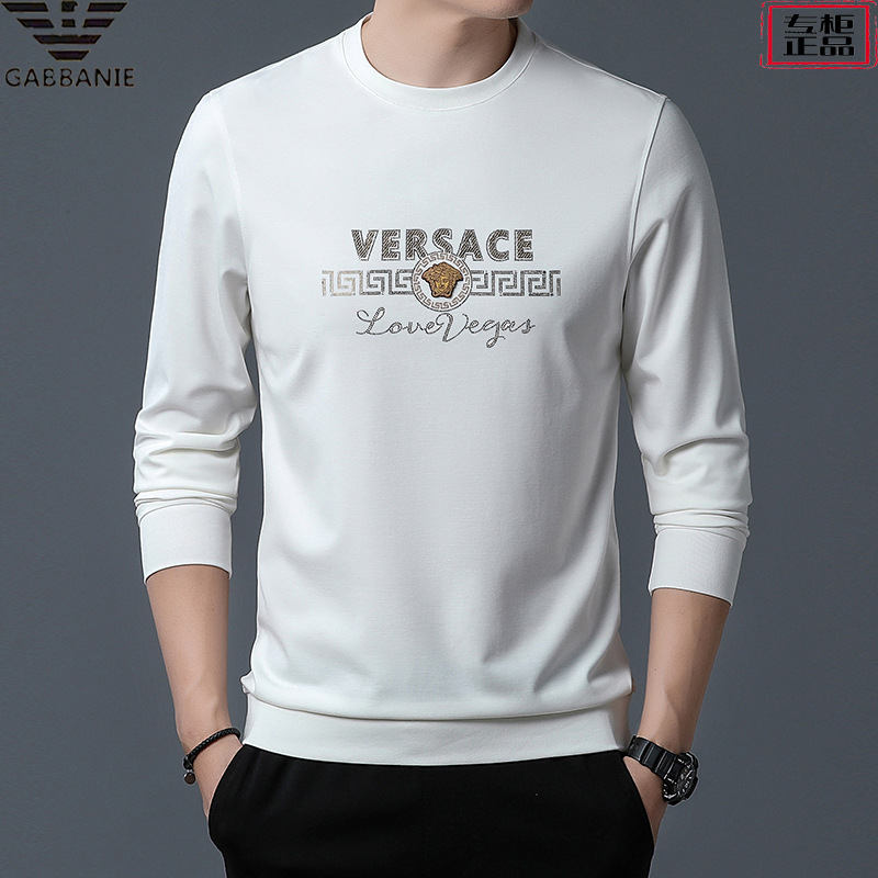 奇阿玛尼亚2023新款卫衣男士长袖t恤衫中青年宽松上衣春秋打底衫