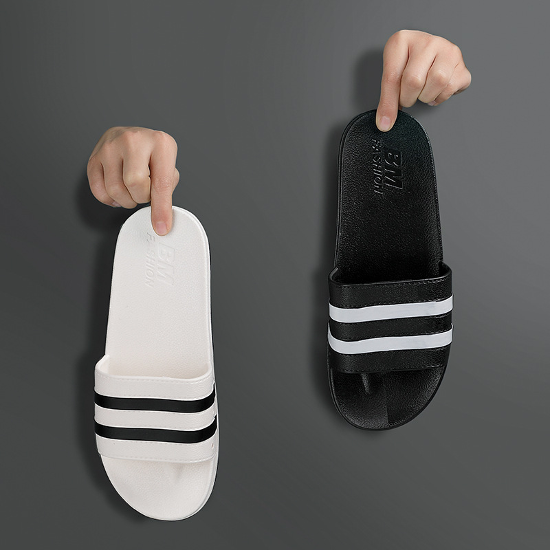 Summer Slippers Men's Fashion Home Bathroom Thick Bottom Non-Slip Slipper Korean Style Outdoor Wear-Resistant Couples Sandals