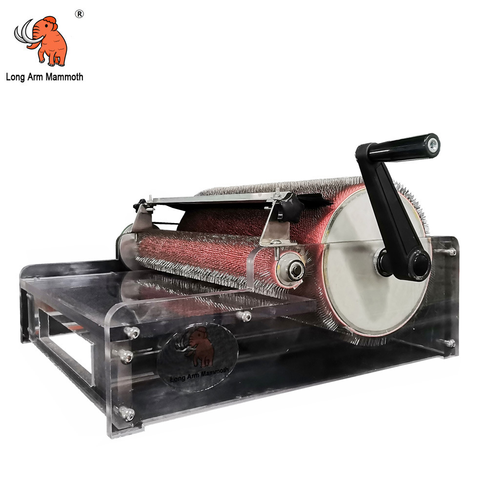 羊毛毡制作工具 wool carder wool drum 猛犸象手工梳理机梳毛机