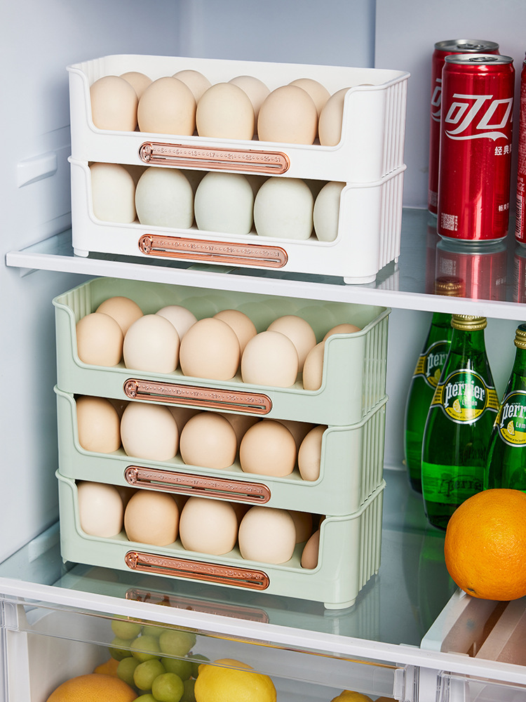 Refrigerator Side Door Egg Multi-Layer Storage Box Egg Storage Box Refrigerator Storage 0414