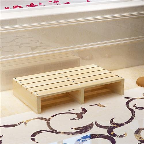 床前脚垫垫脚凳木质放脚架搁脚凳脚踏板浴室踏脚办公桌搁脚凳