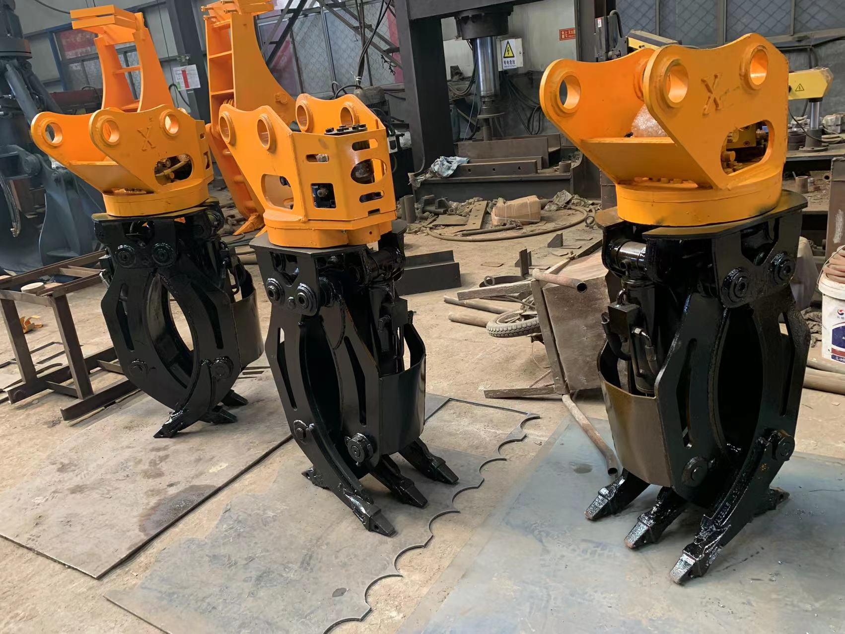 挖掘机抓木器23机械夹木器抓钢机 360度旋转液压夹木机抓石器