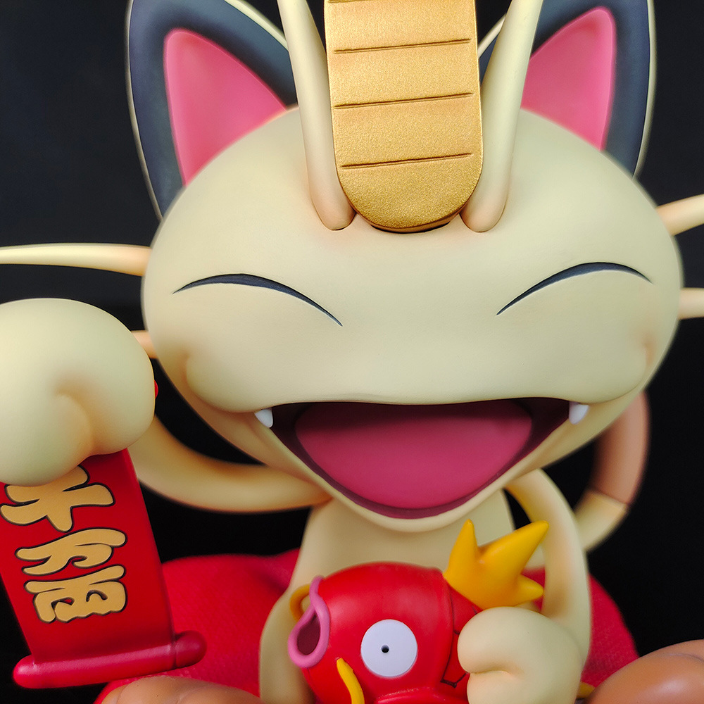 三雷gk 预定 招财猫gk手办宠物小精灵宝可梦喵喵gk雕像手办模型