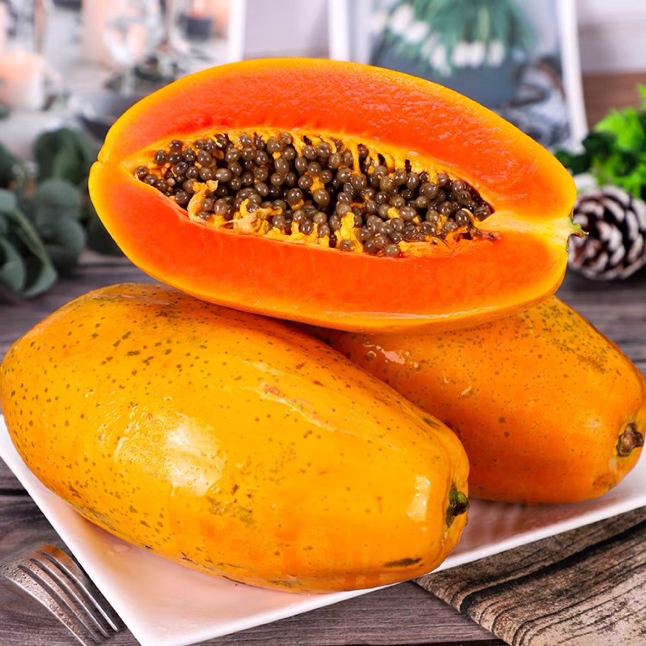 新鲜雷州冰糖红心木瓜10斤装当季热带水果冰糖心青木瓜树上熟包邮