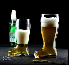 玻璃鞋大扎啤杯创意德国精酿原浆网红恶搞个性耐热家用啤酒杯