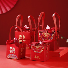 糖盒结婚专用喜糖盒子创意中式喜糖礼袋婚礼糖果包装礼盒袋子空盒