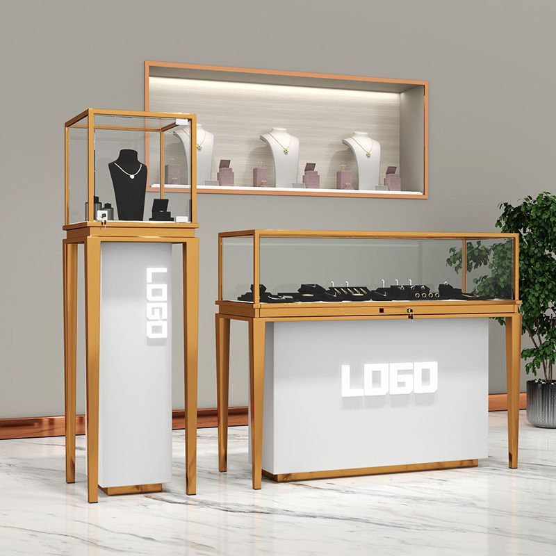 不锈钢黄金珠宝首饰品手表玉器古玩手机眼镜店展示柜产品陈列柜台