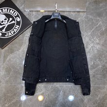 正确版Chrome Hearts21ss 秋装隆重来袭 梵文刺绣贴皮牛仔外套