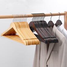 旋转实木衣架家用挂衣衣架子防滑无痕收纳服装店酒店专用衣架晾衣